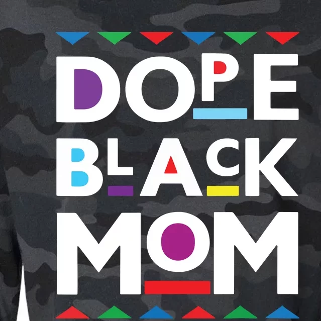 Womens Dope Black Mom History Dope Black Mother Cropped Pullover Crew