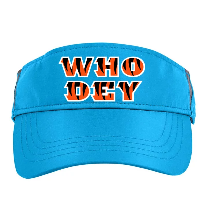 Who Dey Bengals Sports Adult Drive Performance Visor