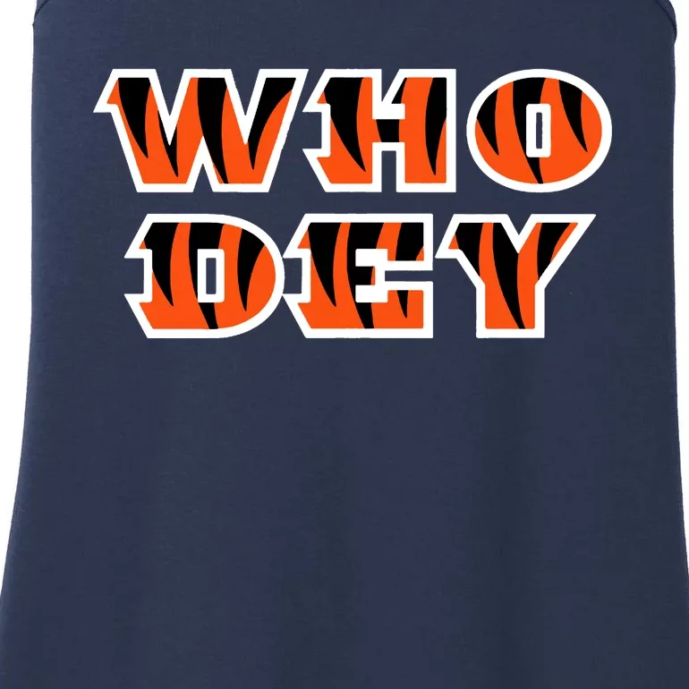 Who Dey Bengals Sports Ladies Essential Tank