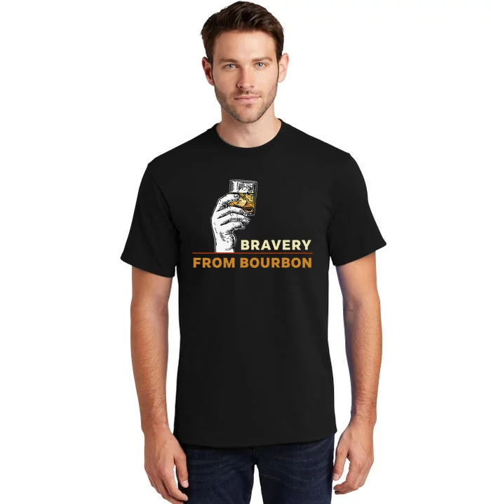 Whisky Drinkers Bravery Bourbon Drinkers Lovers Boho Tall T-Shirt