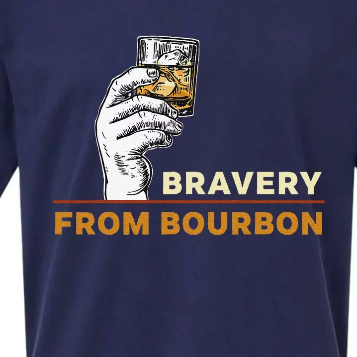 Whisky Drinkers Bravery Bourbon Drinkers Lovers Boho Sueded Cloud Jersey T-Shirt