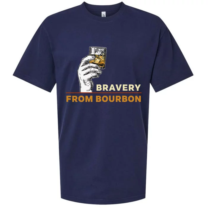 Whisky Drinkers Bravery Bourbon Drinkers Lovers Boho Sueded Cloud Jersey T-Shirt