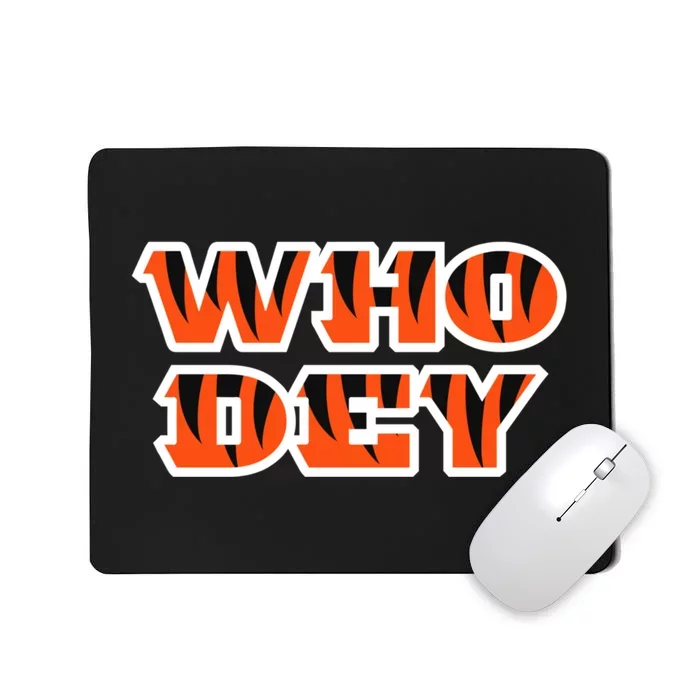 Who Dey Bengals Sports Mousepad