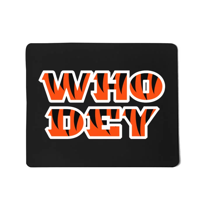 Who Dey Bengals Sports Mousepad