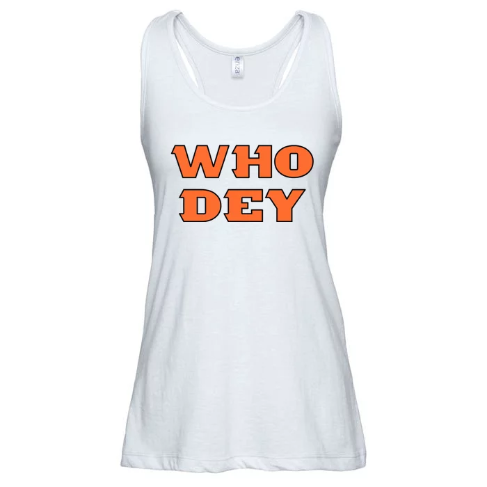 Who Dey Bengals Sports Ladies Essential Flowy Tank