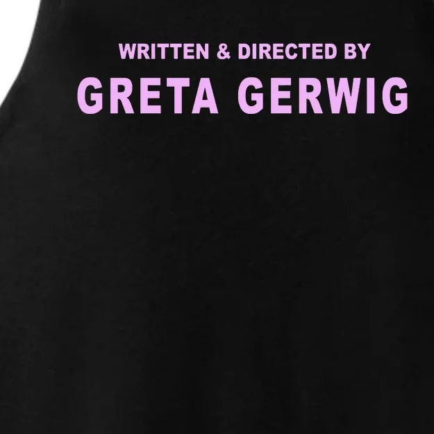 Written Directed By Greta Gerwig Ladies Tri-Blend Wicking Tank