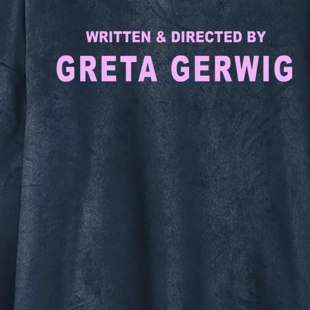 Written Directed By Greta Gerwig Hooded Wearable Blanket