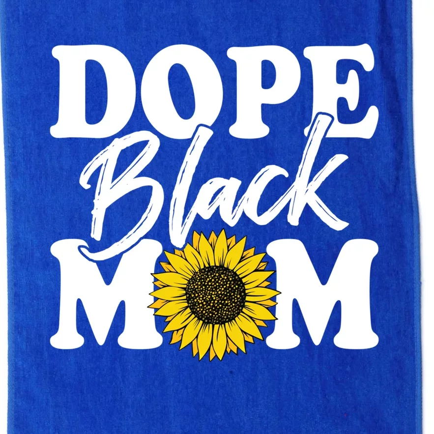 Wo Dope Black Mom Afro American Messy Bun Mathers Day Gift Platinum Collection Golf Towel