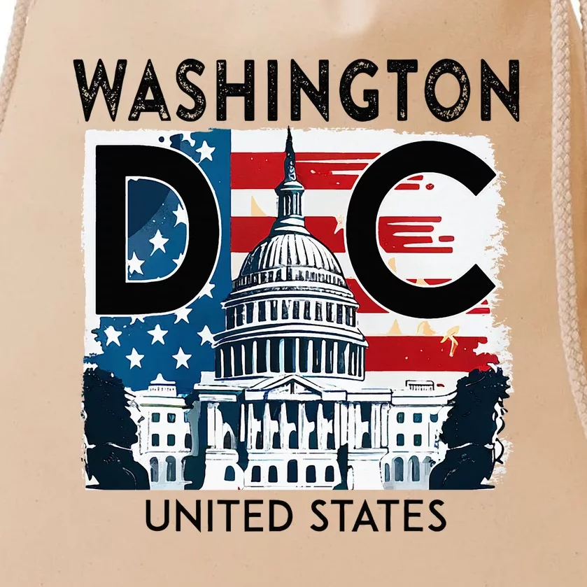 Washington Dc Capitol Hill Usa Souvenirs Drawstring Bag