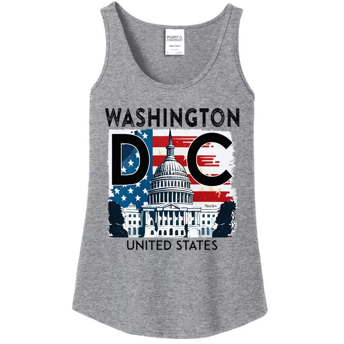 Washington Dc Capitol Hill Usa Souvenirs Ladies Essential Tank