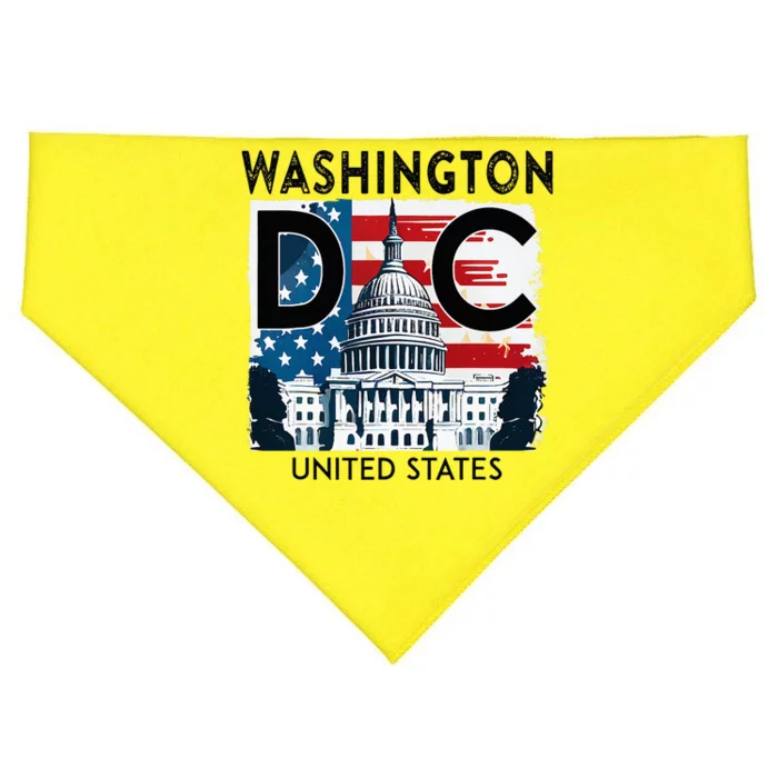 Washington Dc Capitol Hill Usa Souvenirs USA-Made Doggie Bandana