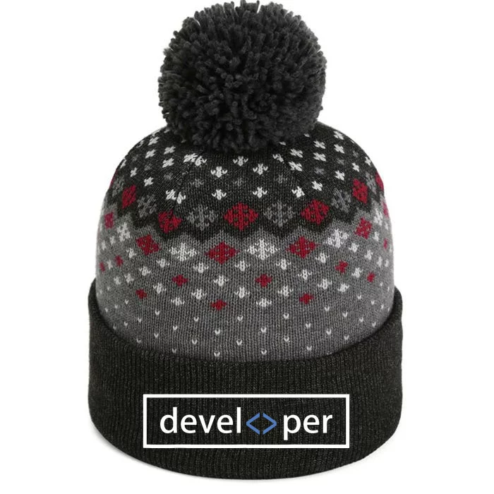 Web Developer Coding Full Stack Programmer The Baniff Cuffed Pom Beanie