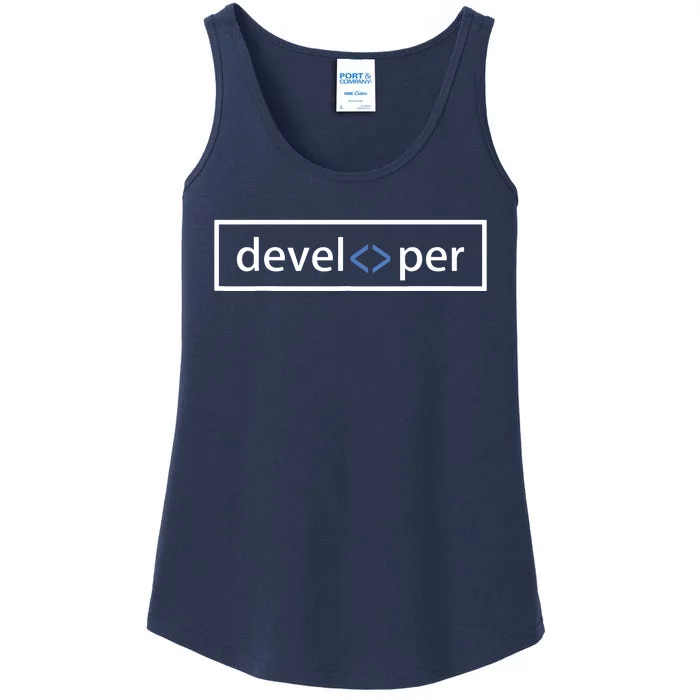 Web Developer Coding Full Stack Programmer Ladies Essential Tank