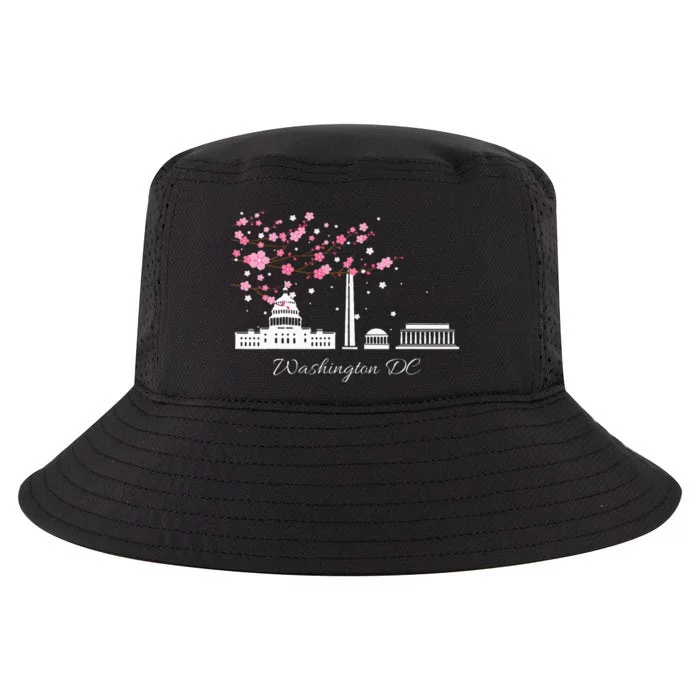 Washington Dc Cherry Blossoms Monuments Memorial Cool Comfort Performance Bucket Hat