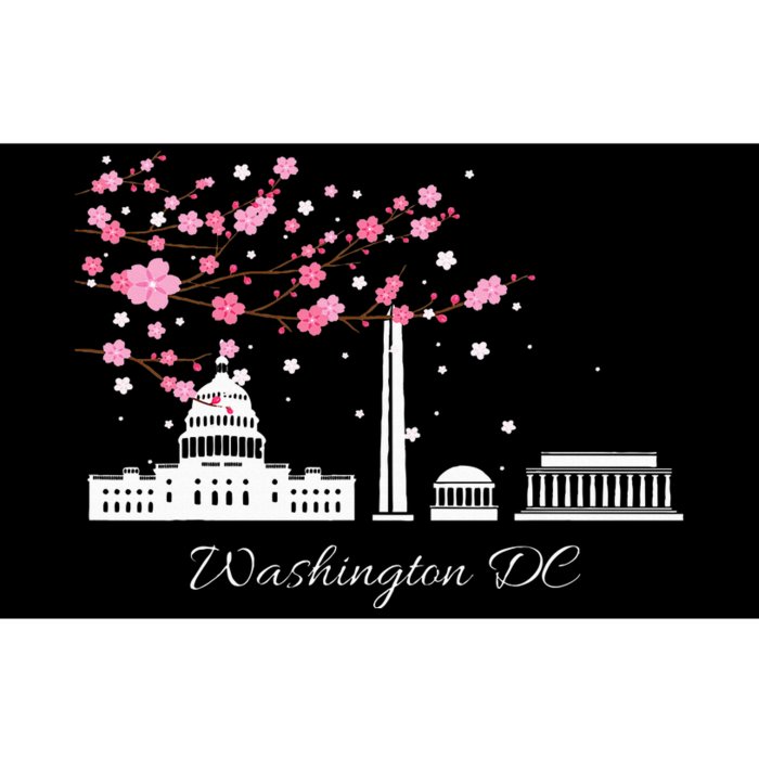 Washington Dc Cherry Blossoms Monuments Memorial Bumper Sticker