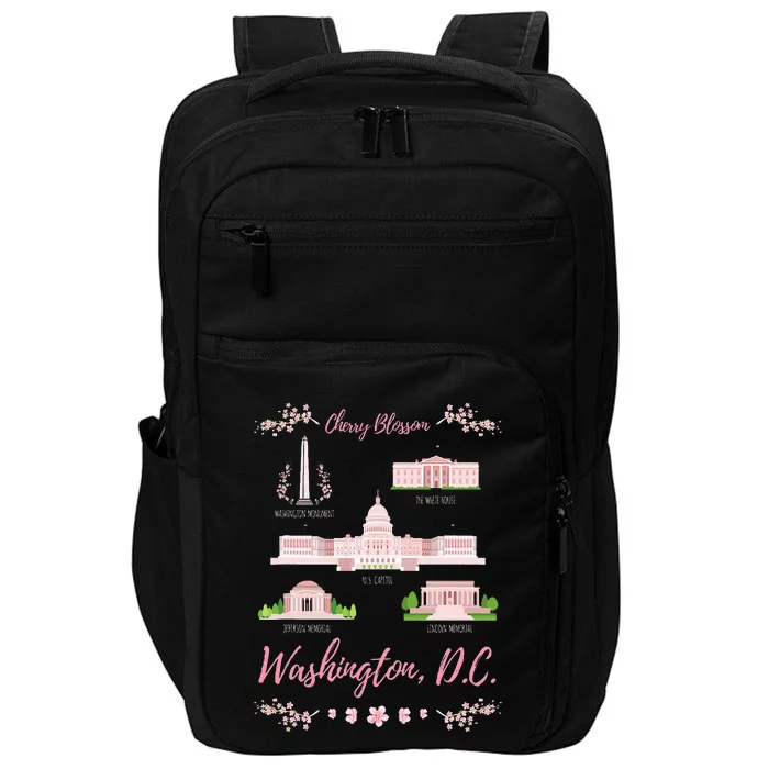 Washington Dc Cherry Blossom Monument Impact Tech Backpack