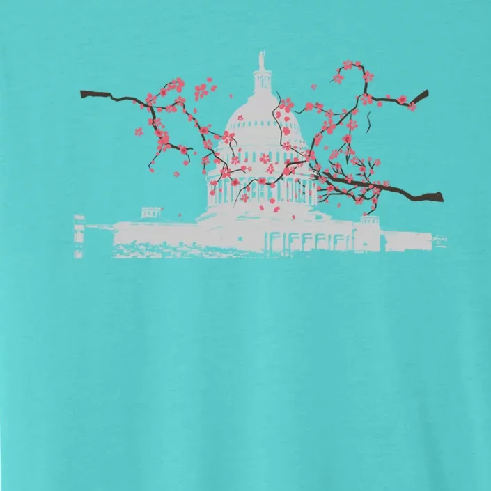 Washington Dc Capitol Hill Usa Souvenir Cherry Blossoms Gift ChromaSoft Performance T-Shirt