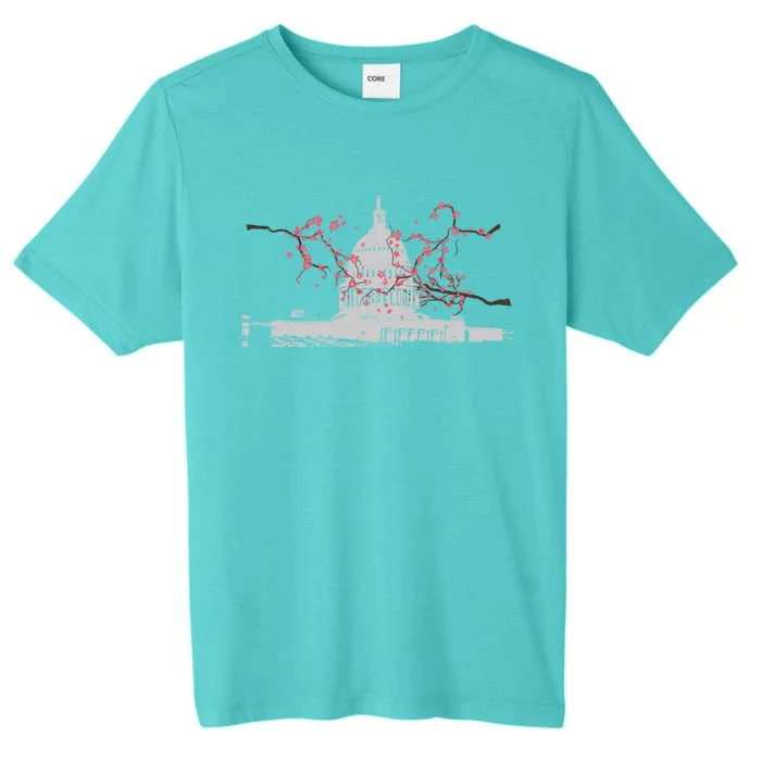 Washington Dc Capitol Hill Usa Souvenir Cherry Blossoms Gift ChromaSoft Performance T-Shirt