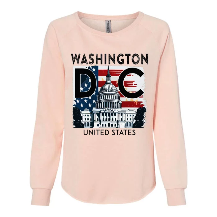 Washington Dc Capitol Hill Usa Souvenirs Gifts Womens California Wash Sweatshirt