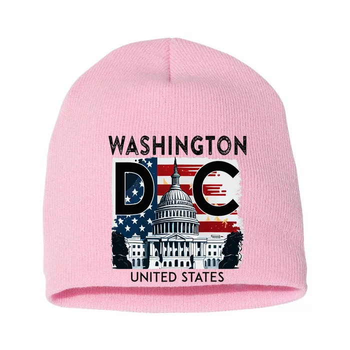 Washington Dc Capitol Hill Usa Souvenirs Gifts Short Acrylic Beanie