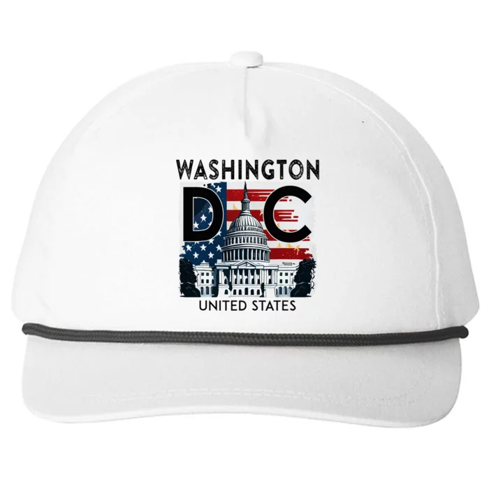 Washington Dc Capitol Hill Usa Souvenirs Gifts Snapback Five-Panel Rope Hat