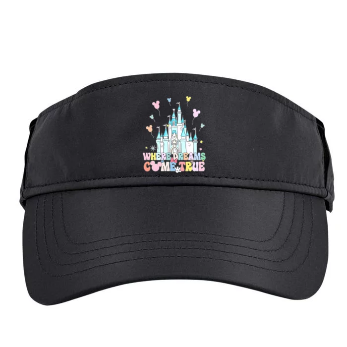 Where Dreams Come True Diz Nee Family Trip Castle Magic Kingdom Adult Drive Performance Visor