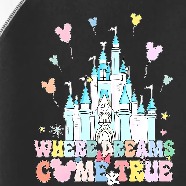 Where Dreams Come True Diz Nee Family Trip Castle Magic Kingdom Toddler Fine Jersey T-Shirt