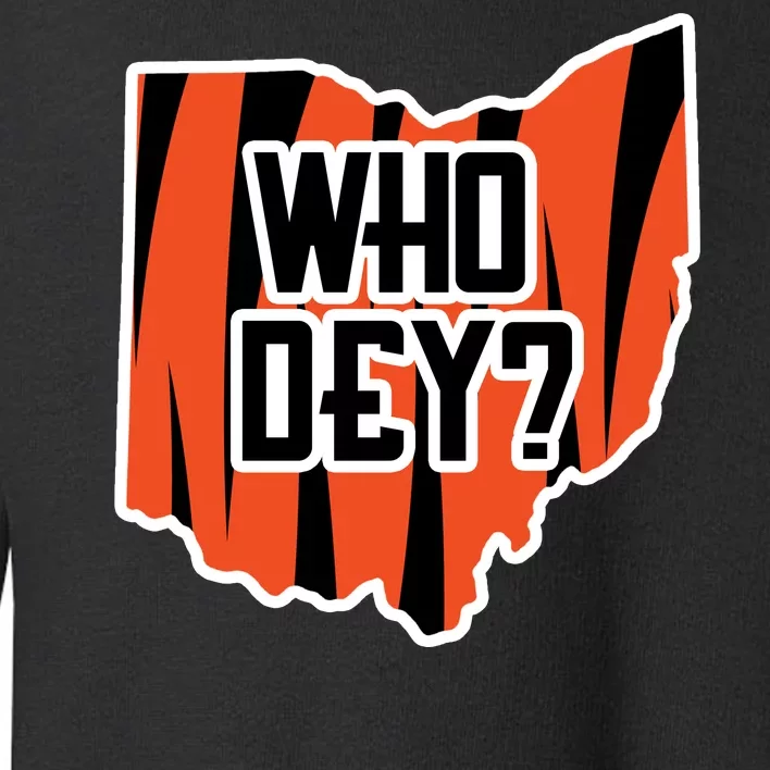 Who Dey? Cincinnati Ohio Toddler Sweatshirt