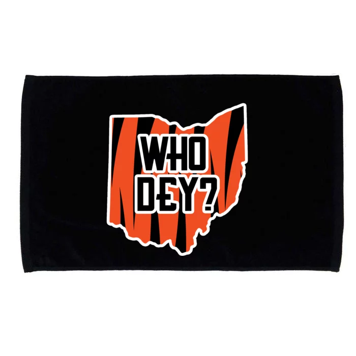 Who Dey? Cincinnati Ohio Microfiber Hand Towel