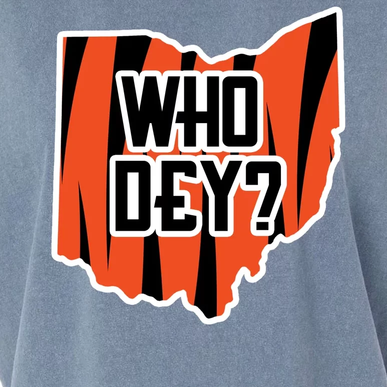 Who Dey? Cincinnati Ohio Garment-Dyed Women's Muscle Tee