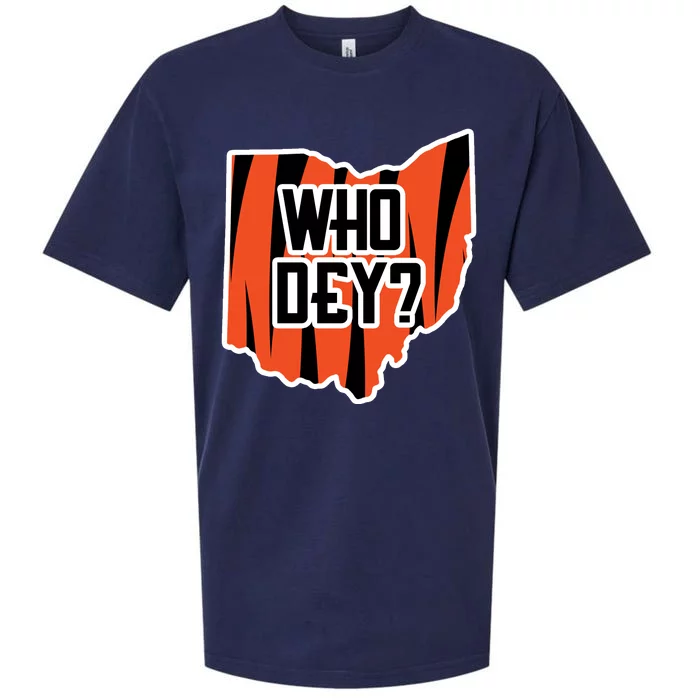 Who Dey? Cincinnati Ohio Sueded Cloud Jersey T-Shirt