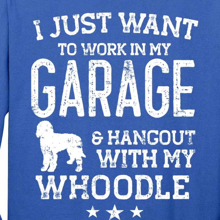 Whoodle Dad Car Garage Hangout Gift Tall Long Sleeve T-Shirt