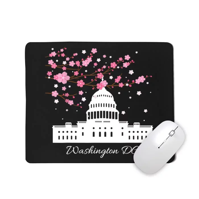 Washington DC Capitol Building Cherry Blossoms TShirt Mousepad