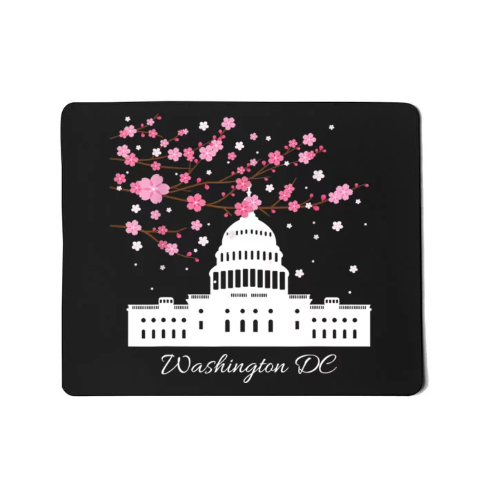 Washington DC Capitol Building Cherry Blossoms TShirt Mousepad