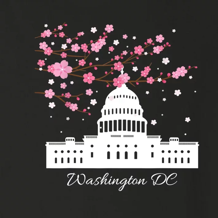 Washington DC Capitol Building Cherry Blossoms TShirt Toddler Long Sleeve Shirt