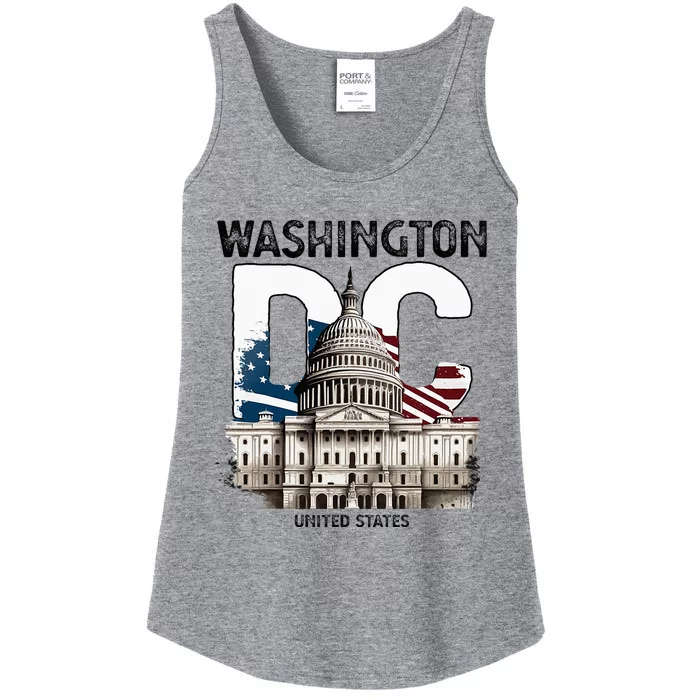 Washington Dc Capitol Hill Usa Souvenirs Gifts Ladies Essential Tank