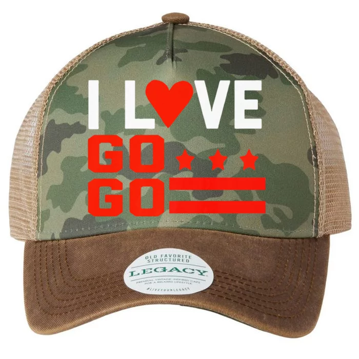 Washington D C I Love Go Go Music Gift For Kids And Adults Legacy Tie Dye Trucker Hat