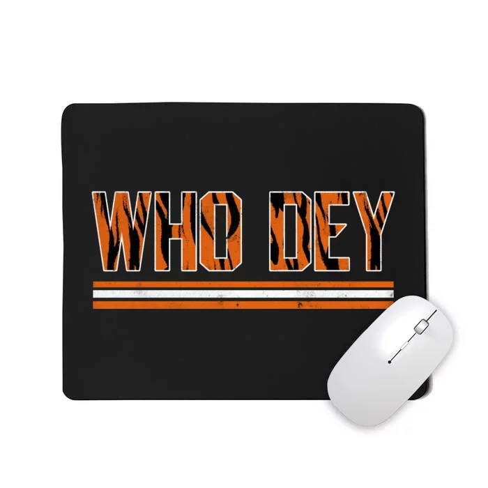 Who Dey Cincinnati Cincy Fan Mousepad