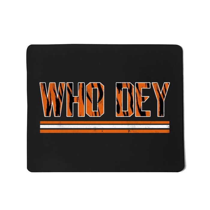 Who Dey Cincinnati Cincy Fan Mousepad