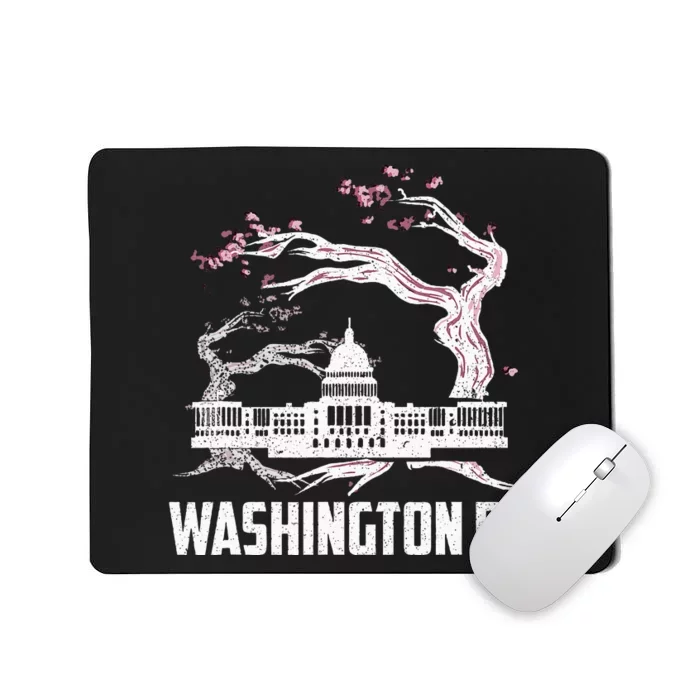 Washington Dc Cherry Blossom Capitol Hill Usa Souvenir Mousepad