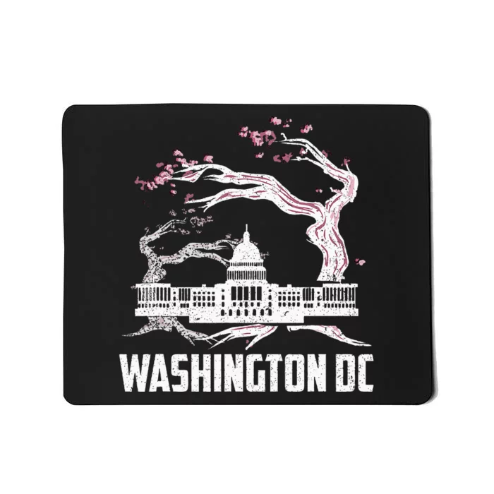 Washington Dc Cherry Blossom Capitol Hill Usa Souvenir Mousepad