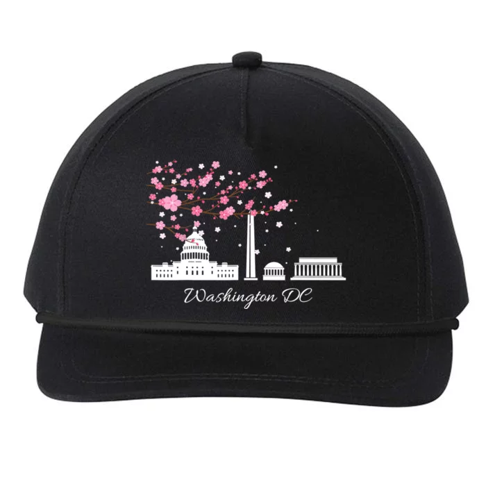 Washington DC Cherry Blossoms Monuments Memorials TShirt Snapback Five-Panel Rope Hat