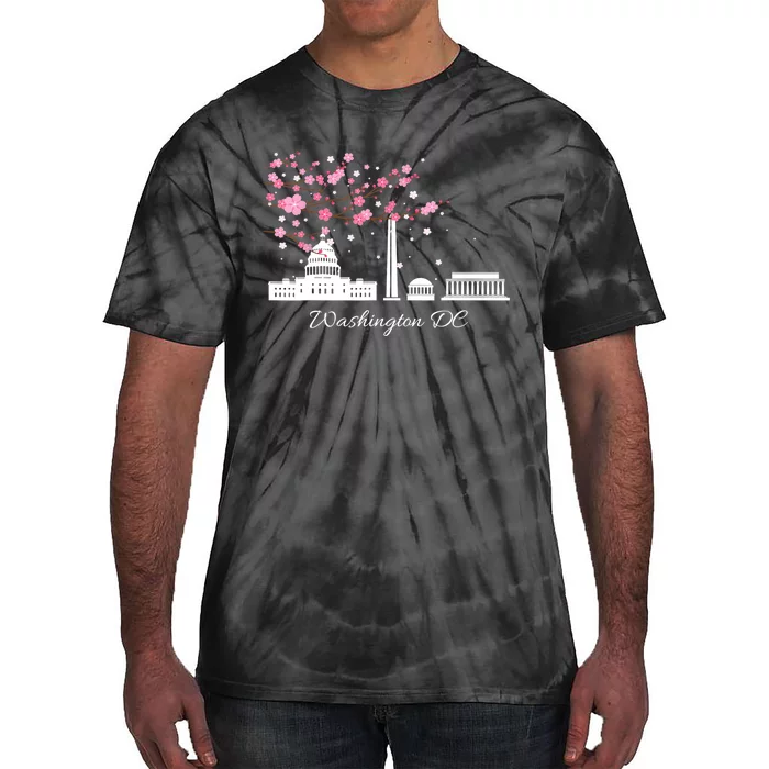 Washington DC Cherry Blossoms Monuments Memorials TShirt Tie-Dye T-Shirt