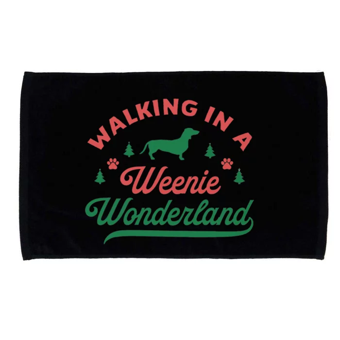 Wiener Dog Christmas Doxie Dachshund Lover Pajamas Cute Gift Microfiber Hand Towel