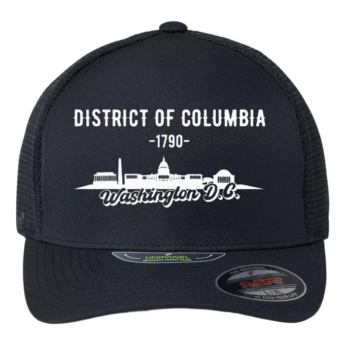 Washington D C Skyline Flexfit Unipanel Trucker Cap