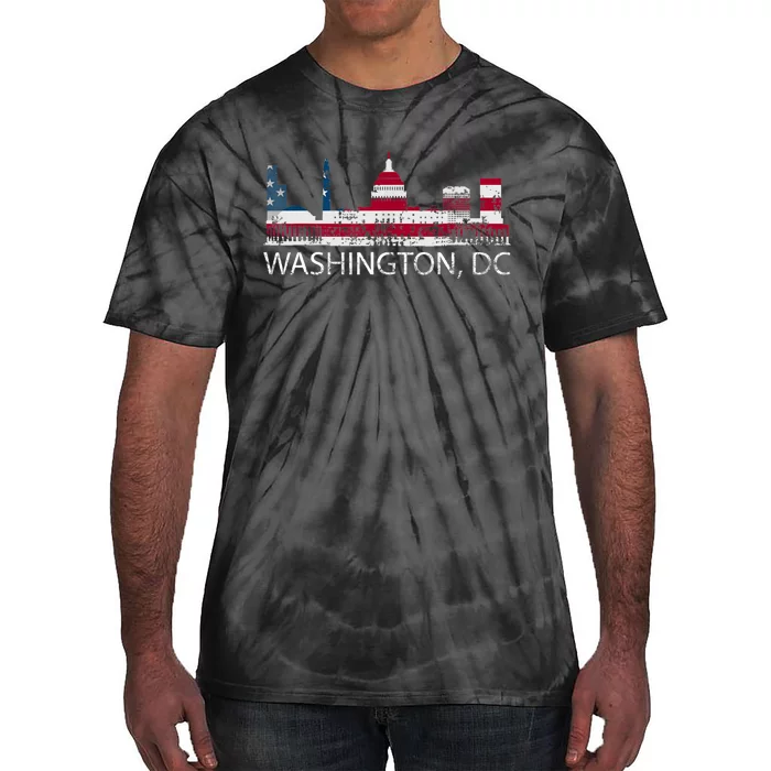 Washington DC Capitol Hill USA Flag Souvenir Design TShirt Tie-Dye T-Shirt