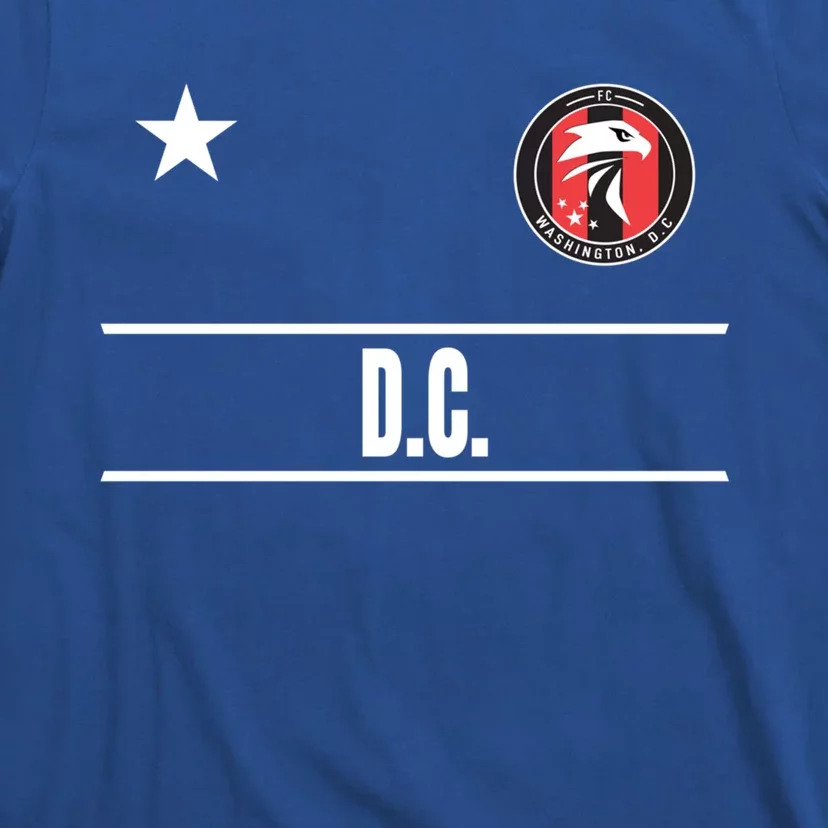 Washington D C Soccer Jersey Eagle Stripes Fan Design Gift T-Shirt