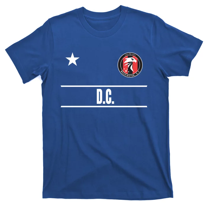 Washington D C Soccer Jersey Eagle Stripes Fan Design Gift T-Shirt