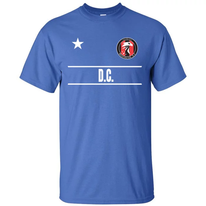 Washington D C Soccer Jersey Eagle Stripes Fan Design Gift Tall T-Shirt