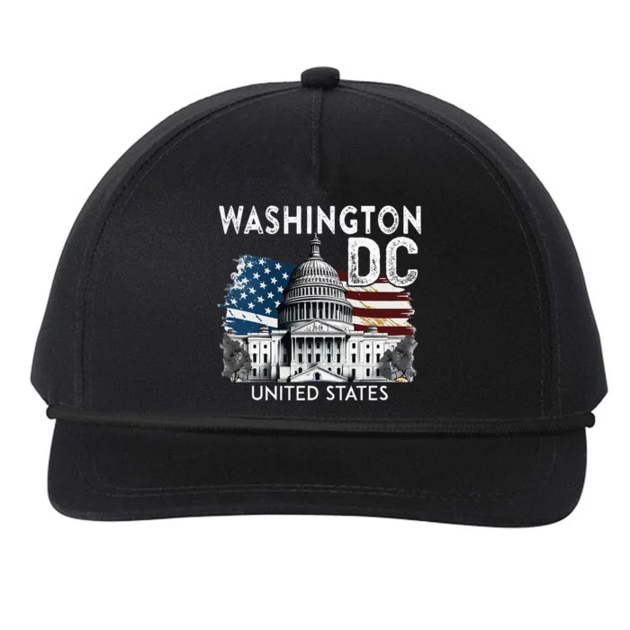 Washington Dc Capitol Hill Usa Souvenirs Snapback Five-Panel Rope Hat